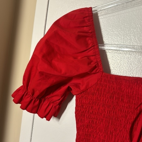 Red dress, size M, stretchy  summer dress - Picture 3 of 4